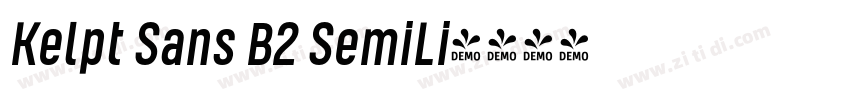 Kelpt Sans B2 SemiLi字体转换